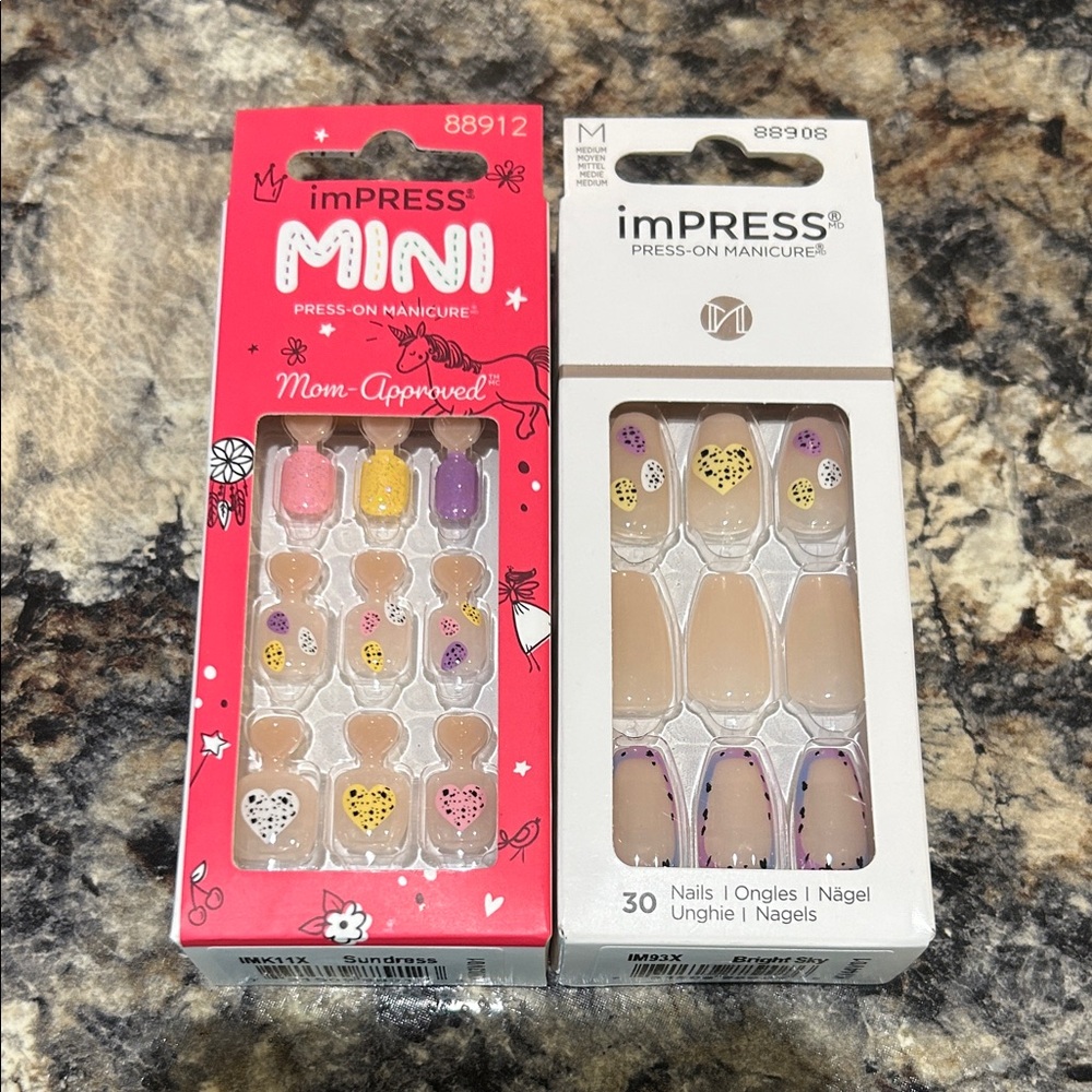imPRESS Mini Kids and Adult Medium Press-On Nails - mommy and me matching nails!